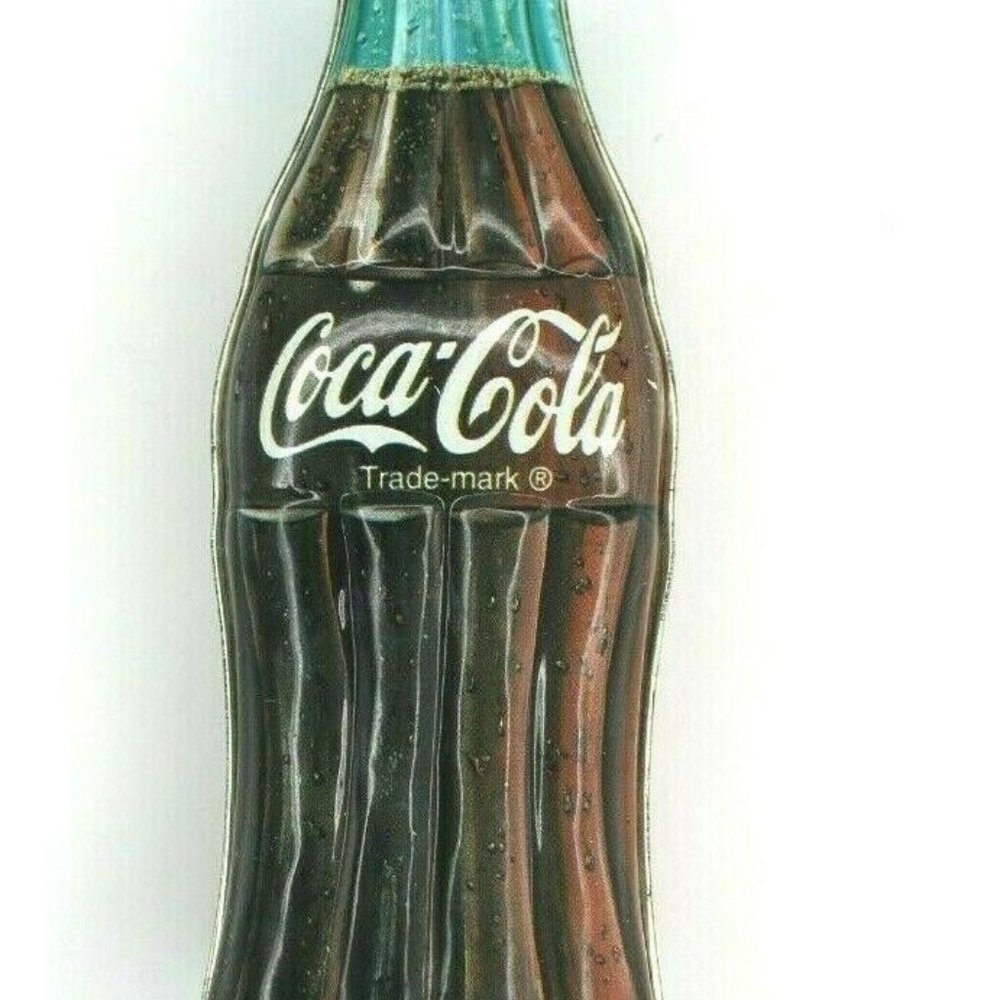 Vtg Coca Cola 5.5" Tin Bottle Design Pencil Sharpener Collector Item EMPTY EUC
